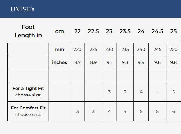Size Chart Size Chart
